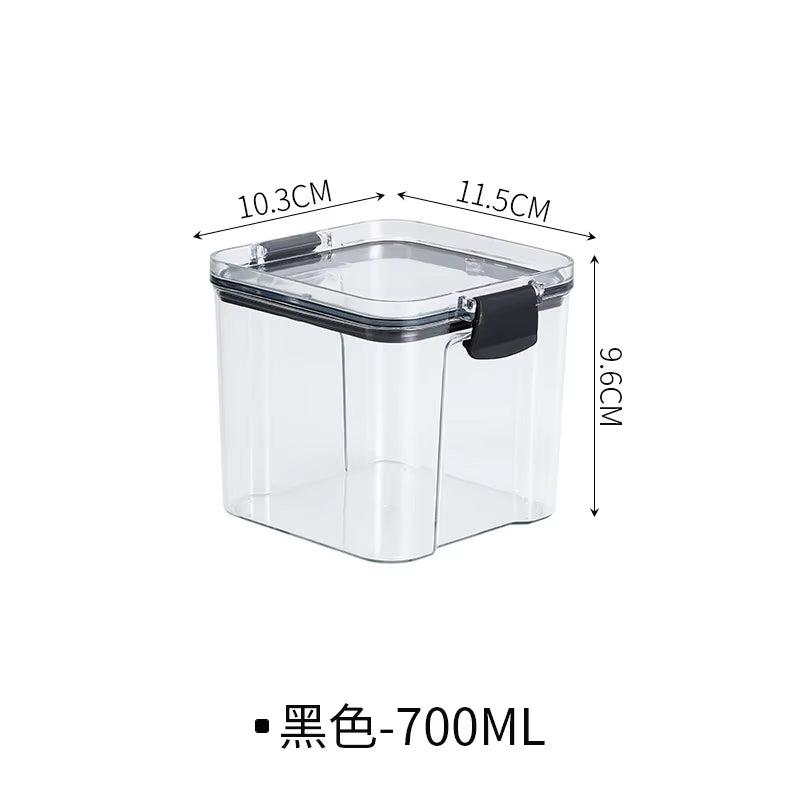 F5 Kitchen Refrigerator Storage Jar Box Mechanical Keyboard Switch Storage Box Plastic Sealed Jar Snack Tea Storage Jar Gadgets