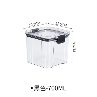 F5 Kitchen Refrigerator Storage Jar Box Mechanical Keyboard Switch Storage Box Plastic Sealed Jar Snack Tea Storage Jar Gadgets