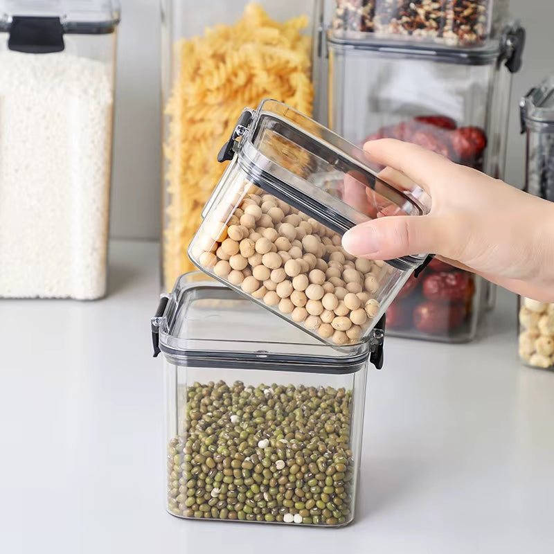 F5 Kitchen Refrigerator Storage Jar Box Mechanical Keyboard Switch Storage Box Plastic Sealed Jar Snack Tea Storage Jar Gadgets